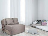 Logeermatras - opvouwbaar, comfortabel, duurzaam - grijs 200x70 cm