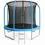 Trampoline - veiligheidsnet & ladder - 244 cm blauw
