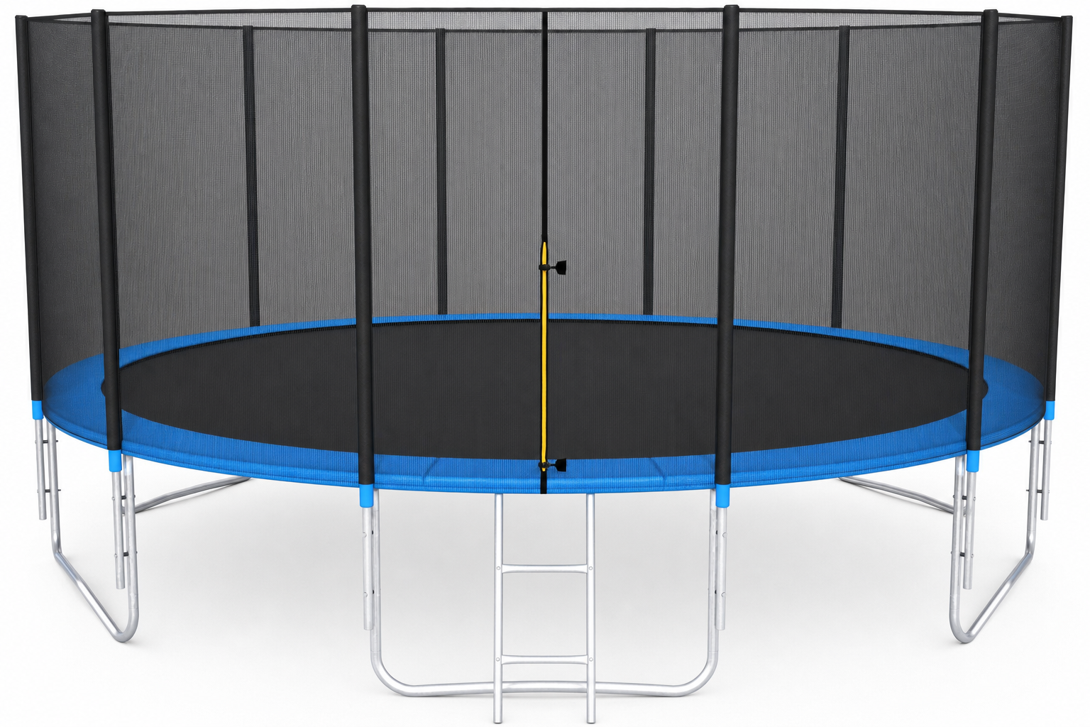 TRAMPOLINE - veiligheidsnet en ladder - blauw - 465 cm