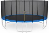 TRAMPOLINE - veiligheidsnet en ladder - blauw - 465 cm