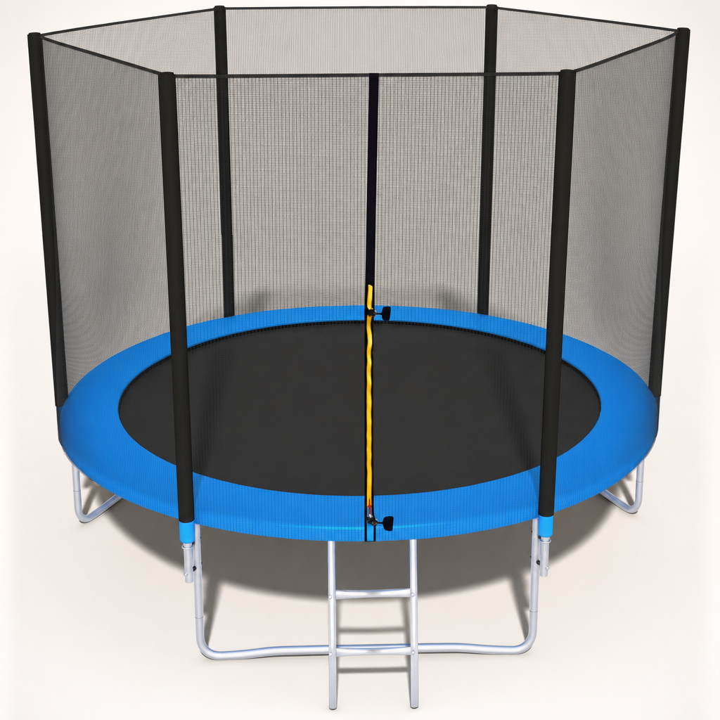 TRAMPOLINE - veiligheidsnet-ladder-100 kg - blauw-305 cm