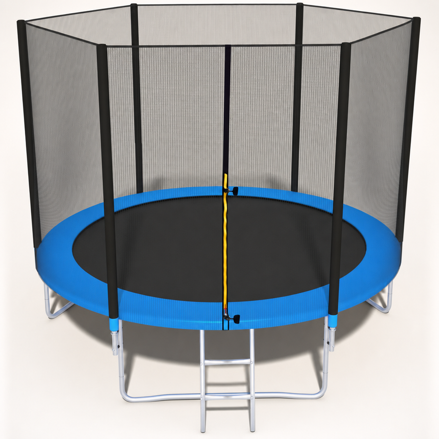 TRAMPOLINE - veiligheidsnet-ladder-100 kg - blauw-305 cm