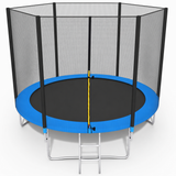 TRAMPOLINE - 305 cm - veiligheidsnet & ladder - tot 100 kg - groen