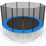 Trampoline - 404 cm met veiligheidsnet en ladder - blauw
