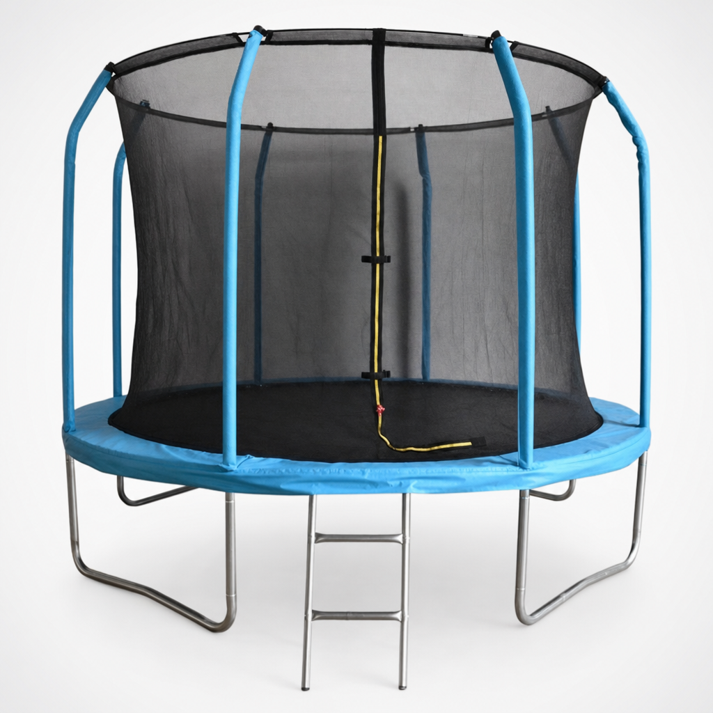 Trampoline - 305 cm Veiligheidsnet Ladder - Blauw