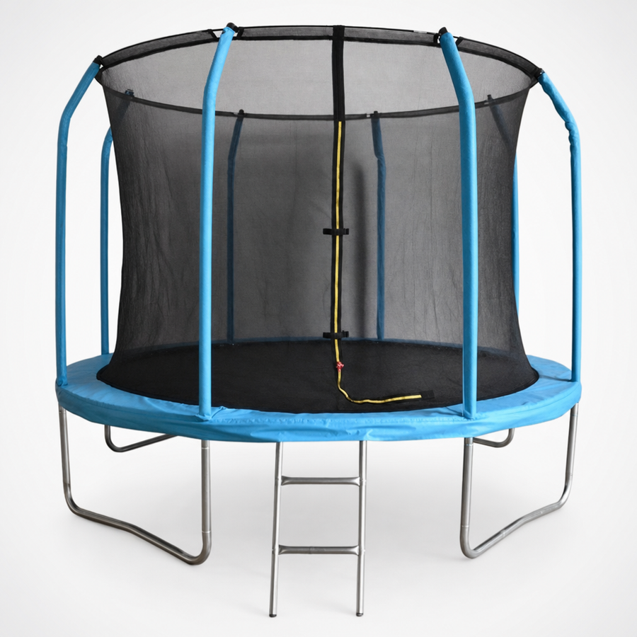 Trampoline - 305 cm Veiligheidsnet Ladder - Blauw