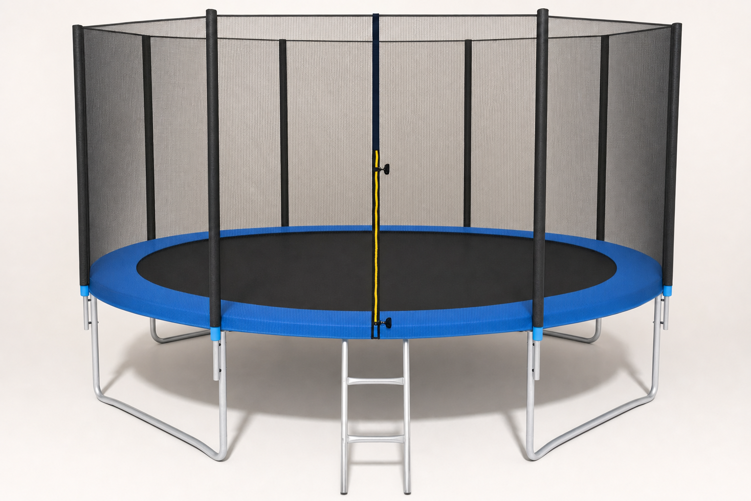 TRAMPOLINE - Veiligheidsnet & Ladder - 374 cm Blauw