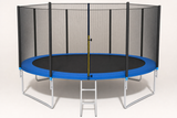TRAMPOLINE - Veiligheidsnet & Ladder - 374 cm Blauw