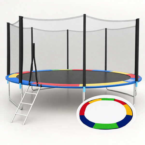 TRAMPOLINE - Veiligheidsnet & Ladder - 244 cm Multicolor