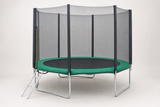TRAMPOLINE - 366 cm Veiligheidsnet Ladder - Groen/Zwart