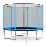 TRAMPOLINE - 244 cm met veiligheidsnet & ladder - Blauw