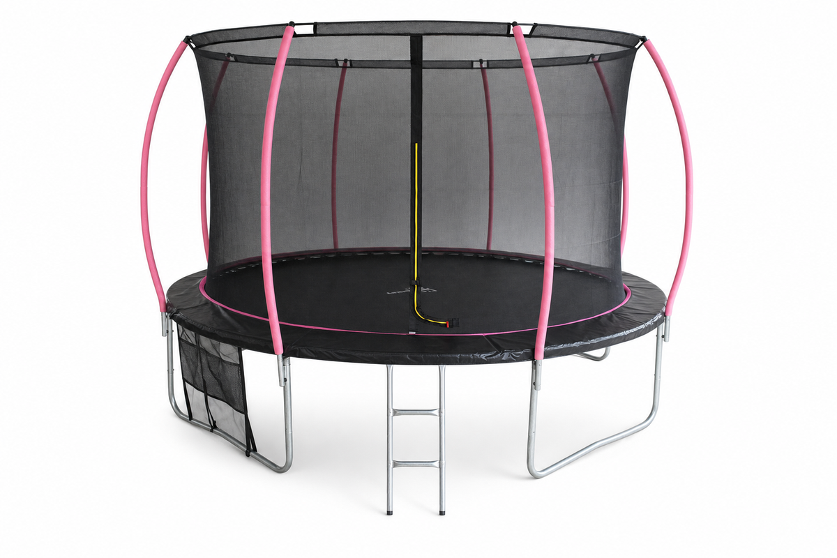 TRAMPOLINE - 244 cm - met veiligheidsnet - max 100 kg - zwart