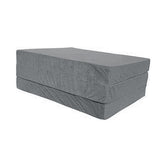 Logeermatras - Opvouwbaar, Comfortabel, 15cm Dikte - Grijs/195x80 cm
