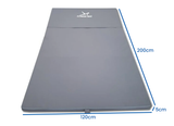 fitness matras - extra dik 5 cm - 120x200 cm grijs