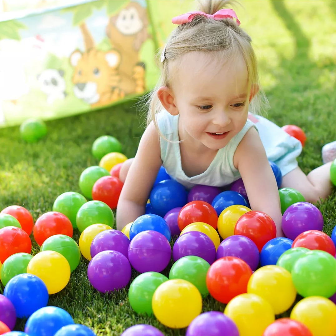 BALLENBAK BALLEN - 1000 Stuks 70mm - Rood Groen Paars Roze Geel Blauw