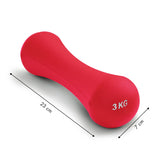 Dumbells - Neopreen 6kg Set - Donkerroze