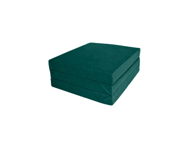 logeermatras - opvouwbaar met draagtas - groen/195x80 cm
