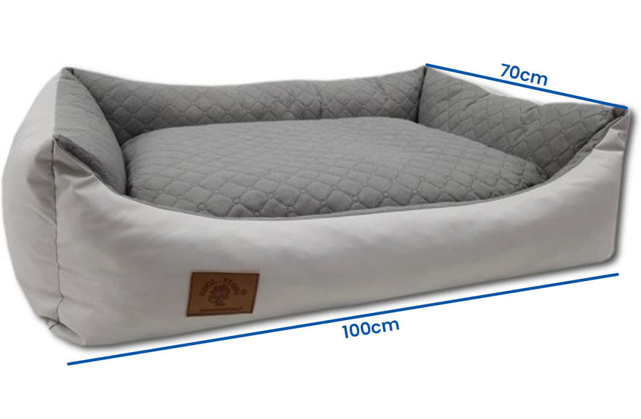 Hondenmand - wasbare hoes - waterdicht - antislip - lichtgrijs - 100x70 cm