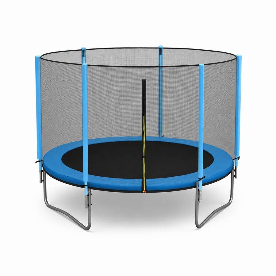 TRAMPOLINE - 244 cm met veiligheidsnet & ladder - Blauw