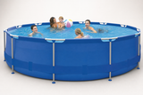 Opzetzwembad - 450 cm Diameter, 90 cm Hoogte, Inclusief Pomp en Accessoires - Sirocco Blauw
