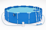 Opzetzwembad - 450x122cm Met Pomp - Blauw