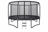 TRAMPOLINE - Veiligheidsnet-Ladder-Max 150kg - Zwart-305cm