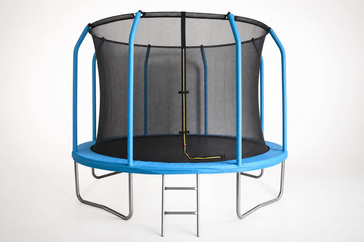 Trampoline - 305 cm Veiligheidsnet Ladder - Blauw