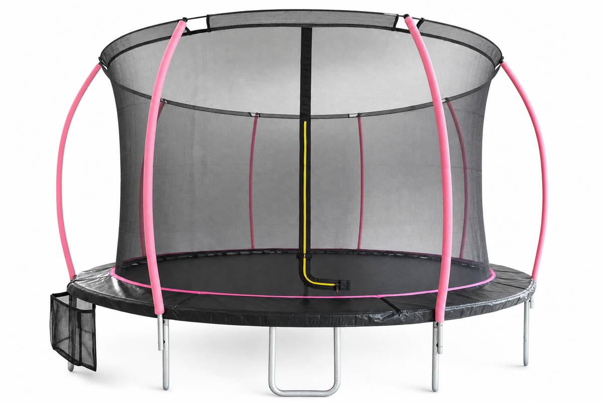 TRAMPOLINE - 244 cm - met veiligheidsnet - max 100 kg - zwart