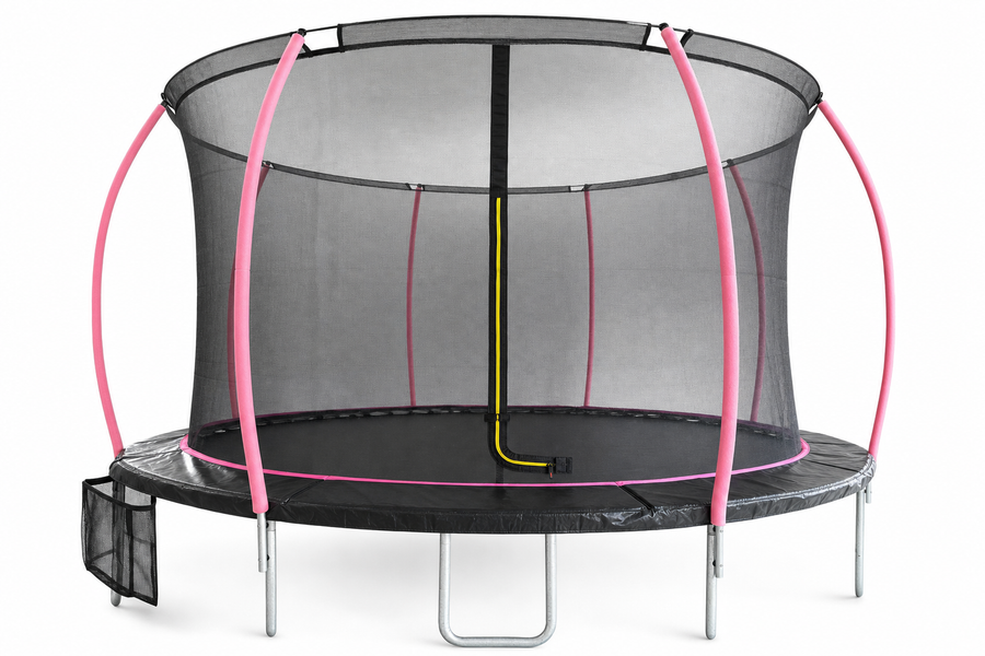 TRAMPOLINE - 244 cm - met veiligheidsnet - max 100 kg - zwart