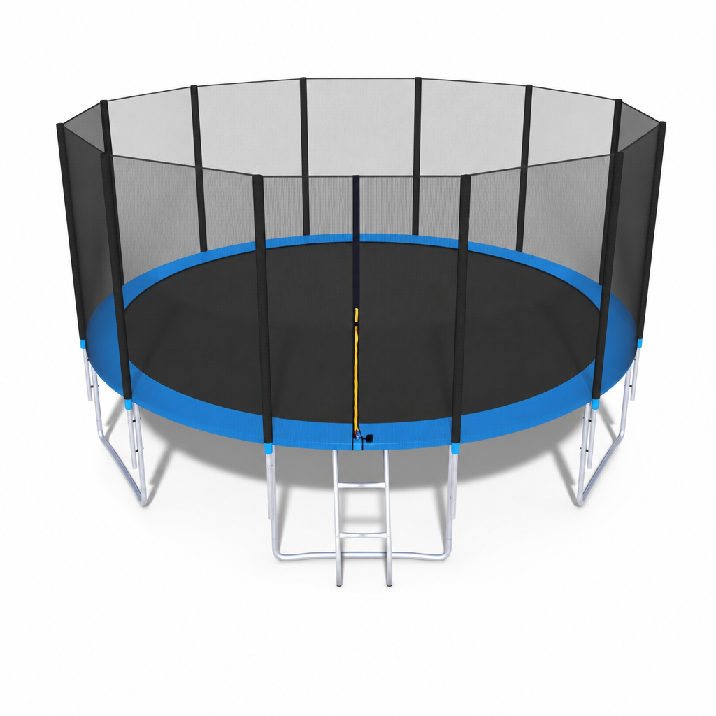 TRAMPOLINE - 490 cm Diameter - Blauw/Zwart