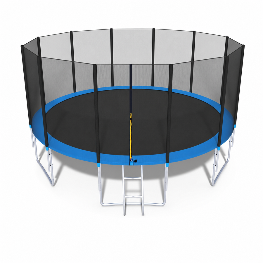 TRAMPOLINE - 490 cm Diameter - Blauw/Zwart