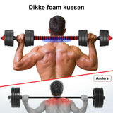 Halterset - Verstelbaar 30 kg - Zwart/Rood