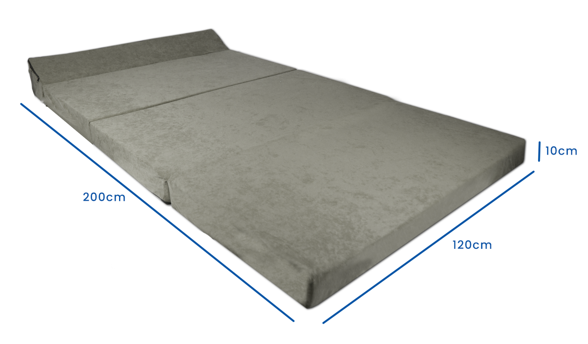LOGEERMATRAS - Opvouwbaar en Comfortabel - 200x120x10 cm