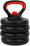 Halter- en Dumbbellset - 40kg Composiet - Zwart/Rood