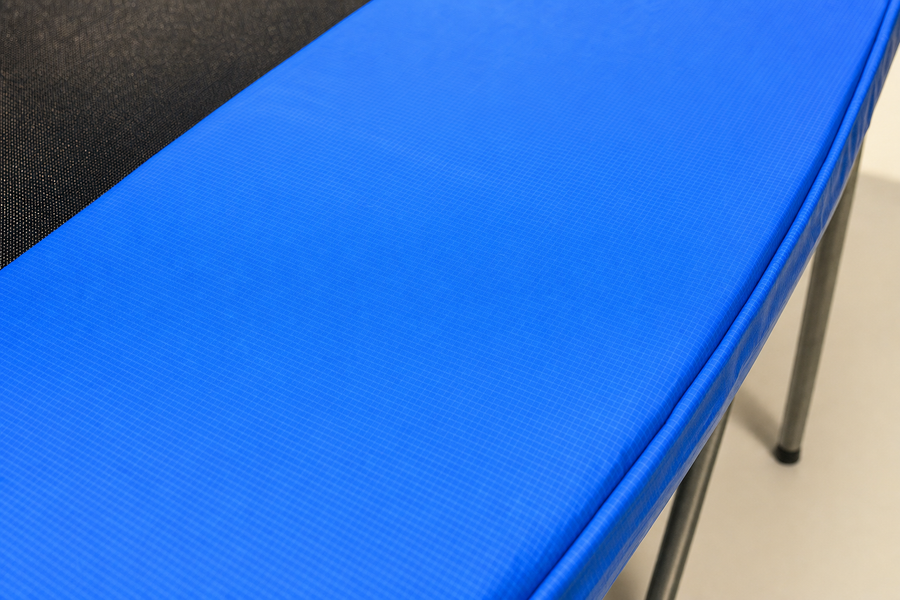TRAMPOLINE - veiligheidsnet-ladder-150 kg - 366 cm - zwart-blauw