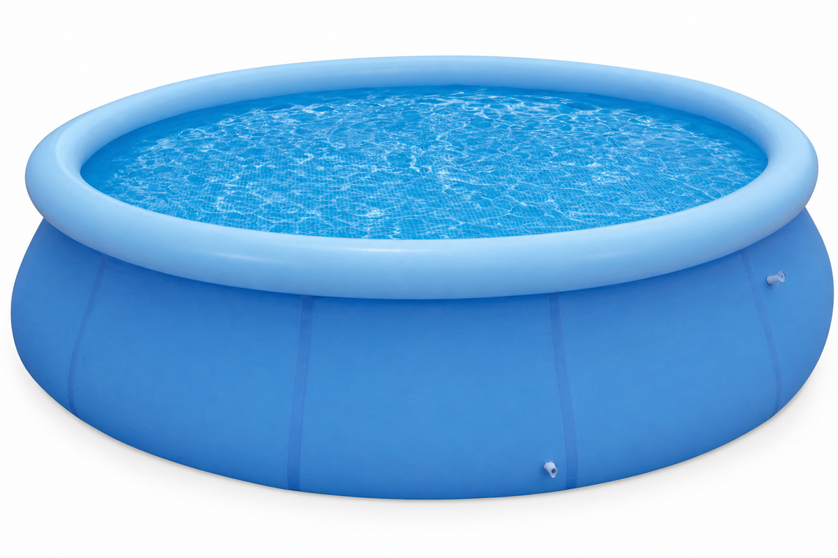 Opblaaszwembad - 3-laags PVC met pomp 1136 l/h - Blauw 244 cm