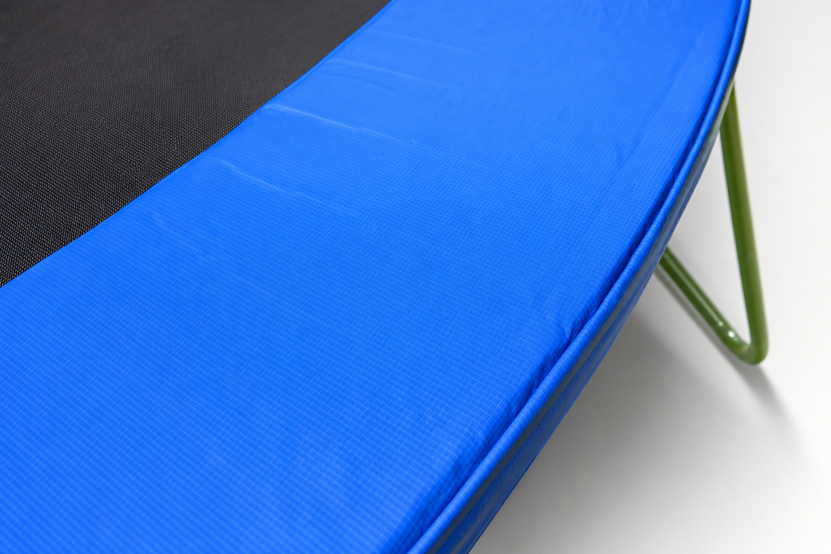 Trampoline - veiligheidsnet & ladder - 244 cm blauw/zwart