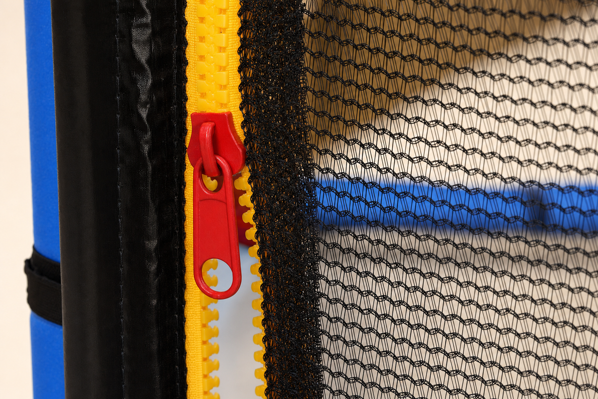 TRAMPOLINE - Veiligheidsnet & Ladder - 374 cm Blauw