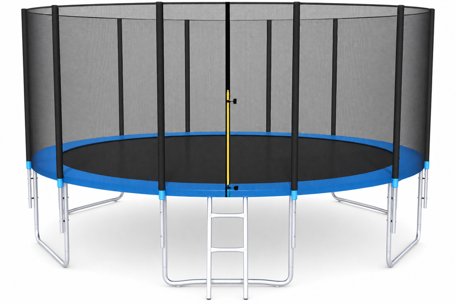 TRAMPOLINE - 490 cm Diameter - Blauw/Zwart