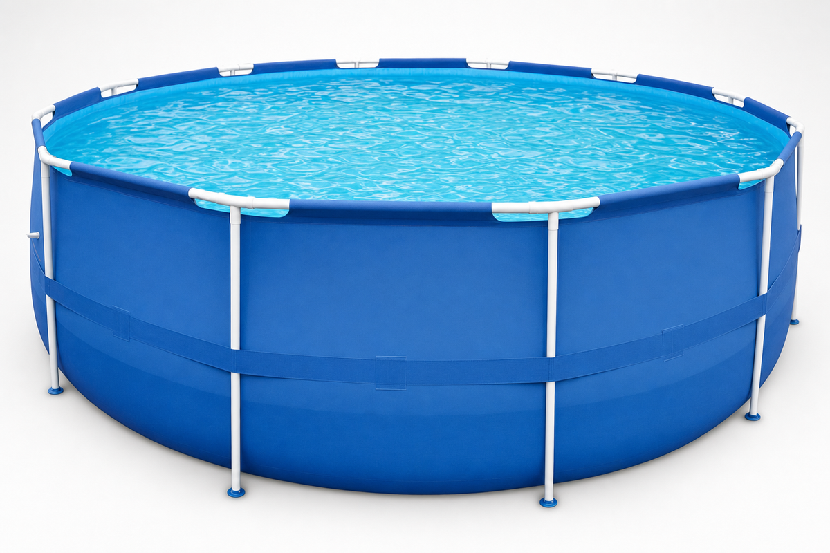 Opzetzwembad - 450x122cm Met Pomp - Blauw