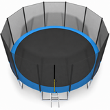 TRAMPOLINE - veiligheidsnet en ladder - blauw - 465 cm