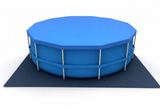 Opzetzwembad - 420 cm Diameter, 84 cm Hoogte, 9495 Liter, Pomp 2006 l/h - Blauw