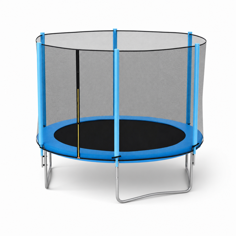 TRAMPOLINE - 244 cm met veiligheidsnet & ladder - Blauw