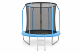 Trampoline - veiligheidsnet & ladder - 244 cm blauw