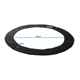 Trampoline rand - robuust PVC/PE, weersbestendig - zwart/305 cm