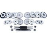 Dumbellset - 30 kg Chroom Gietijzer - Chroom