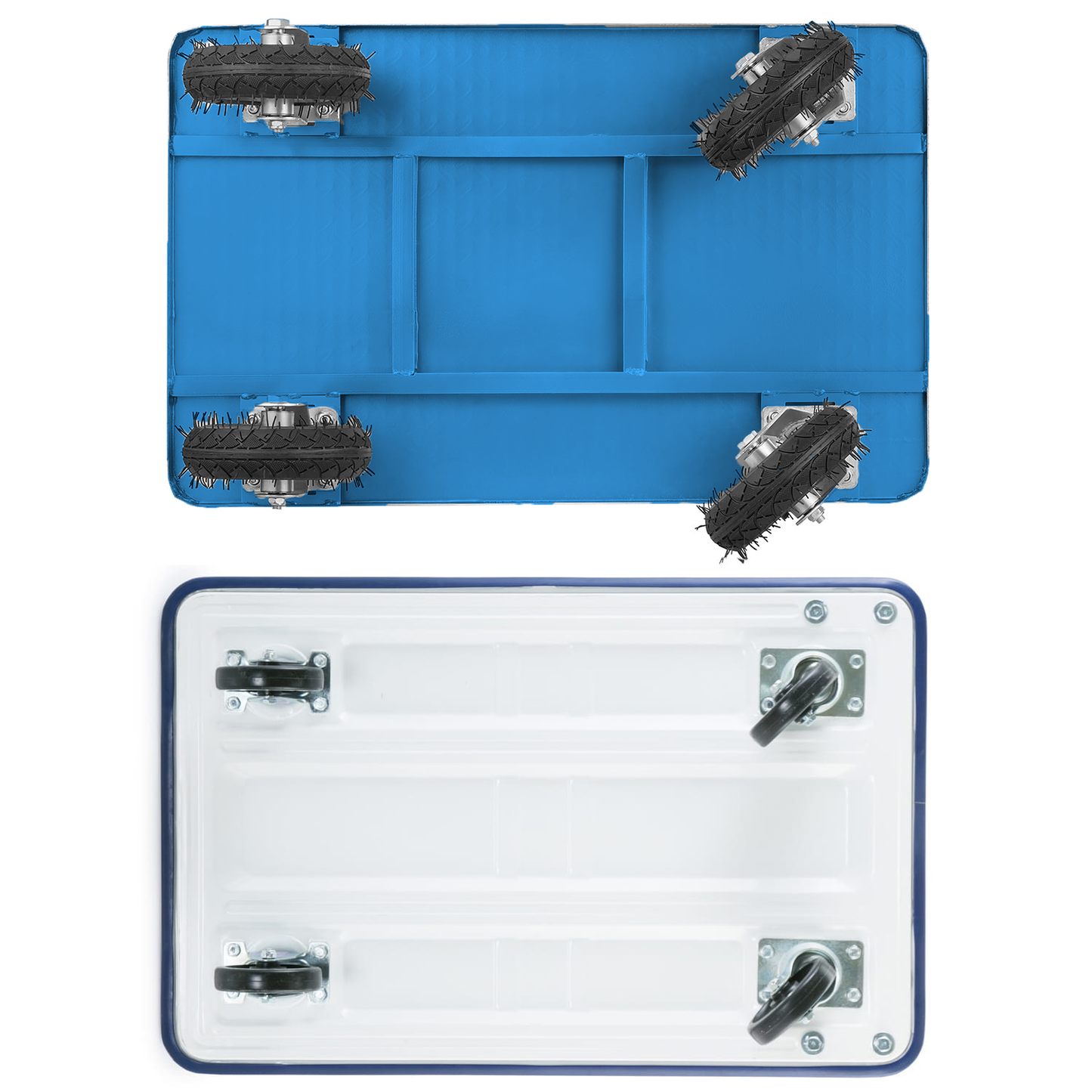 TRANSPORTWAGEN - 500kg Maximale Belasting - Blauw