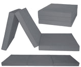 Logeermatras - Opvouwbaar, Comfortabel, 15cm Dikte - Grijs/195x80 cm