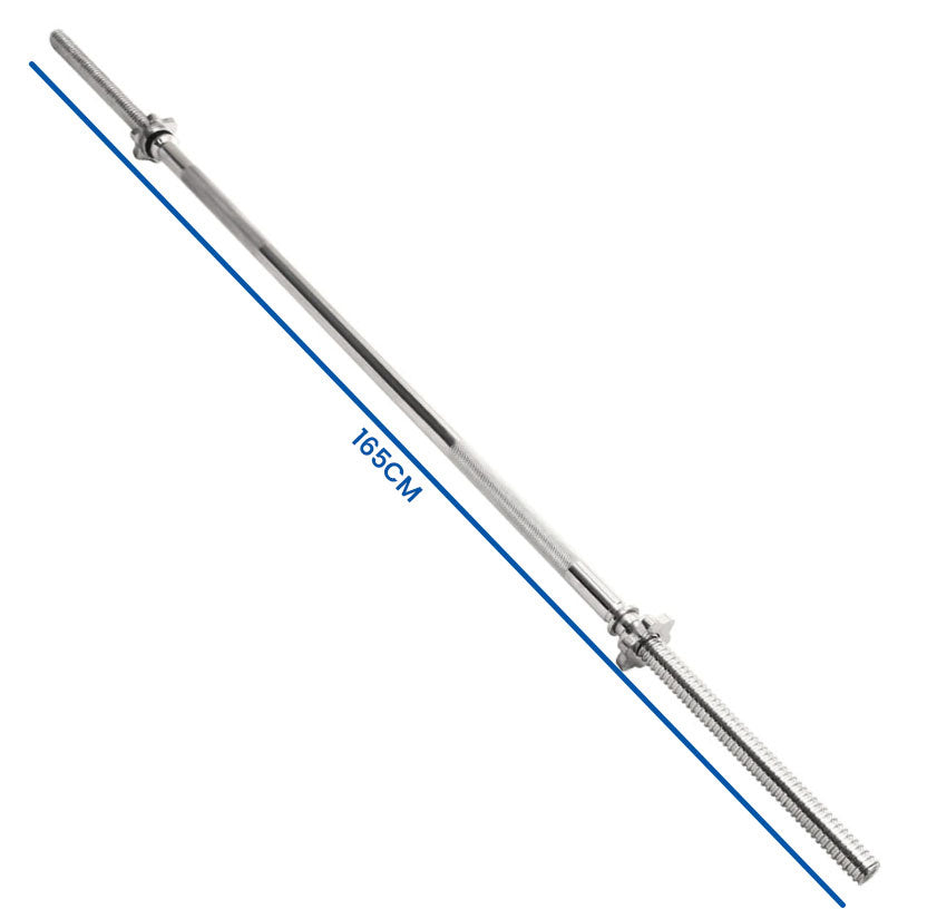 HALTERSTANG - 165 cm - Max 140 kg - Verchroomd staal
