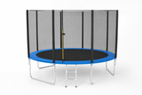 Trampoline - veiligheidsnet-ladder-150 kg - blauw-404 cm